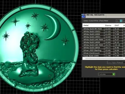 Child pendant 3D print model