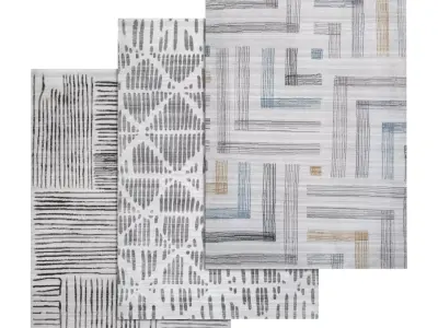 Rug Set 1761 3D model