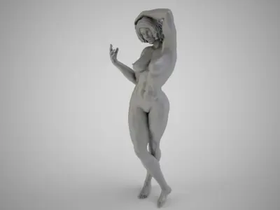 Muscular Girl  3D print model