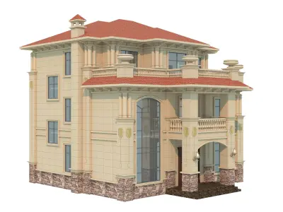 architecture luxury villa  3D model