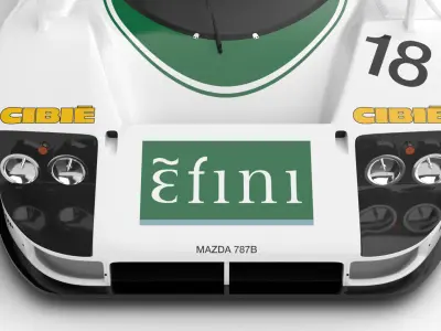 Mazda 787B Efini Racing 1991 3d model 3D model