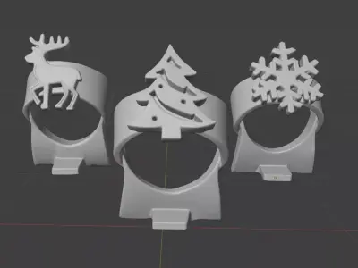 Christmas Napkin Holders 3D print model