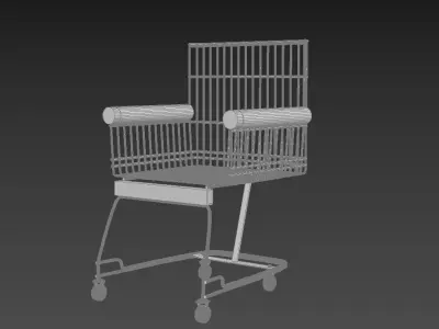 cart chair sofa armchair Free 3D model
