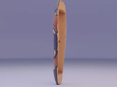 African Mask 07  Low-poly 3D model