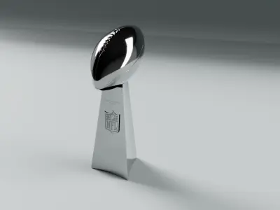 NFL Super Bowl-Vince Lombardi Trophy 3D model