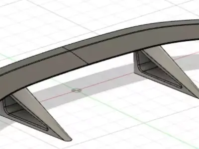 Car wing 3D print model