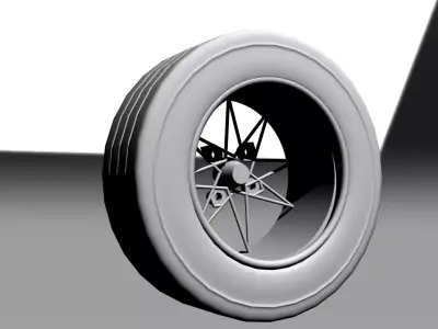 Classic Tyre Low-poly 3D model