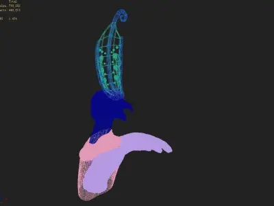 Stone Town Magic Cave - Stone Eagle 01 3D model