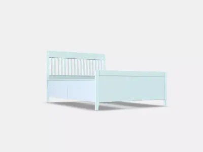 IDANAS Bed frame with storage 7 Low-poly 3D model