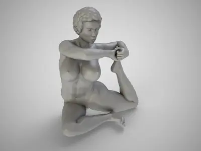Mermaid Yoga 3D print model