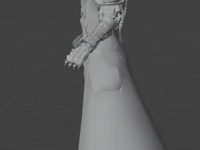 Cyborg Warrior Body Free 3D model