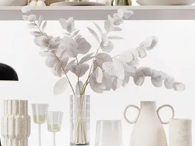 Decorative Set 251 Low-poly 3D model