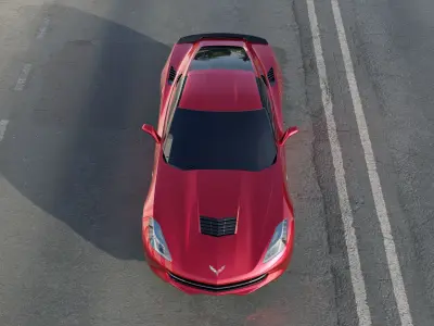 Corvette car model 3D model