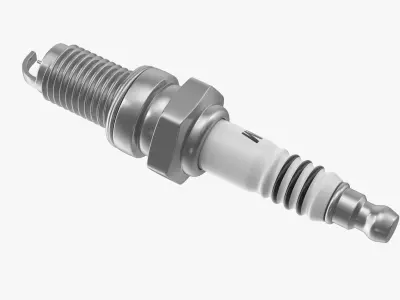 Spark Plug Low-poly 3D model