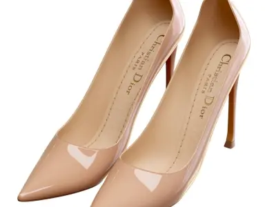 Shoes 01 - High Heel Shoes - Dior D-Moi Pump  3D model