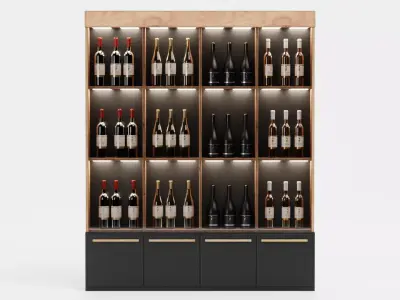 -Wines on Rack V2- 3D model