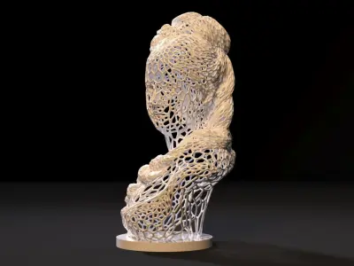 Bust girl 3D print model