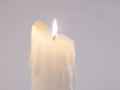 candle Low-poly 3D model