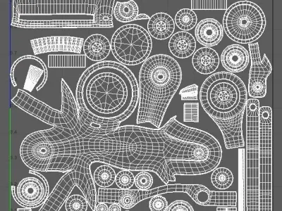 Bicycle Hydraulic Disc Brake 3D model