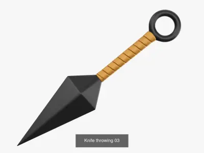 Throwing knifes 3D Model Pack
