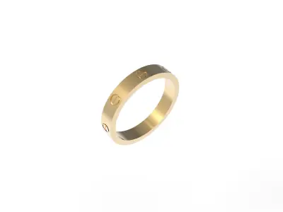 Screw Love Wedding Ring USA 9 75 3D print model