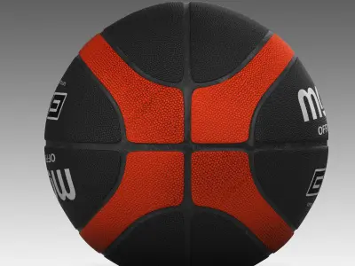 Basketball ball EBlack Low-poly 3D model