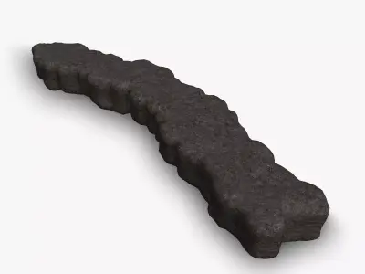 Rock Walkway 3 - Base Free low-poly 3D model