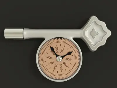 Tachograph key 3D model