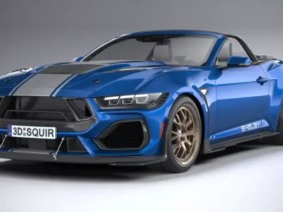 Shelby S650 Super Snake Convertible 2026 3D model