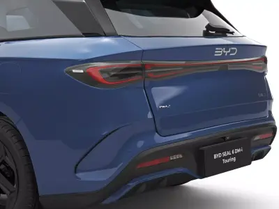 2025 BYD Seal 6 DM-i Touring with Interior 3D model