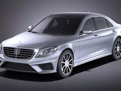 Mercedes-Benz S-Class S63 AMG 2016 VRAY 3D model