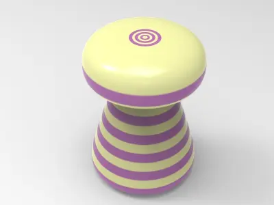 Infitu Side Table Low-poly 3D model