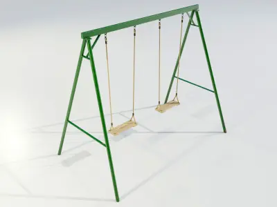 Metal swing 3D model
