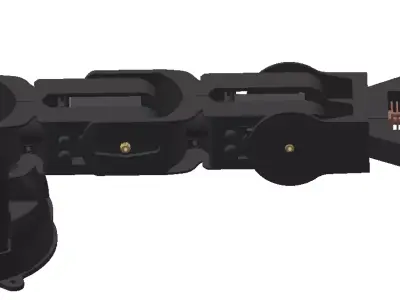 4-DOF Robotic Arm with DC Motor Gripper  3D Printable 3D print model