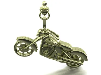 Motorbike necklace 474 3D print model