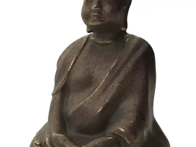 Seated Shakyamuni - Decorative Statue 3D model