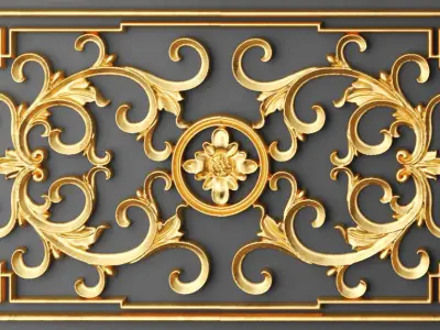 Fretwork SET 3D 12 3D model