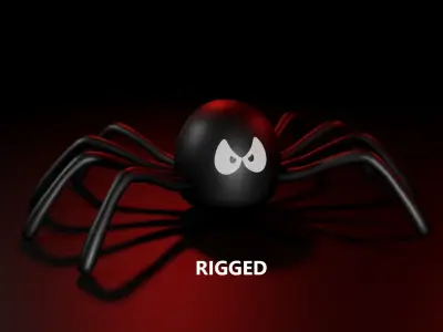 Spider Free low-poly 3D model