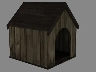 DOG HOUSE  Low-poly 3D model