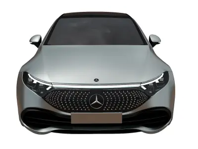 Mercedes Benz EQS 450 2021 Low-poly 3D model