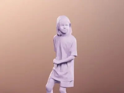 Noah 12951 - Boy Playing Soccer Low-poly 3D model