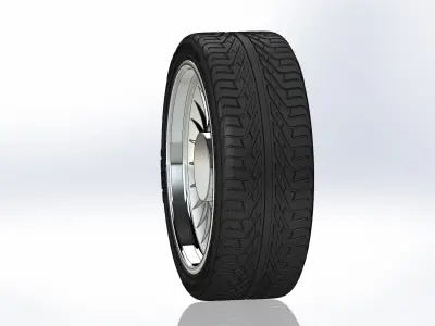 Custom wheels Colorado Customs The Caddy 20inch for scale model 3D print model