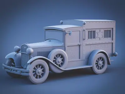 Police car 3D print model