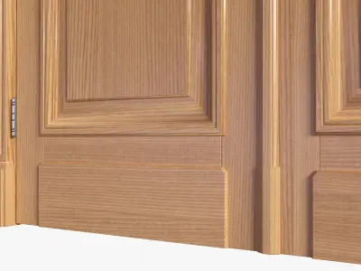 Door classic double 06 3D model
