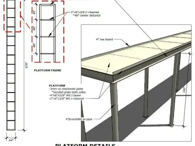 Overhead Belt Conveyor 3D print model
