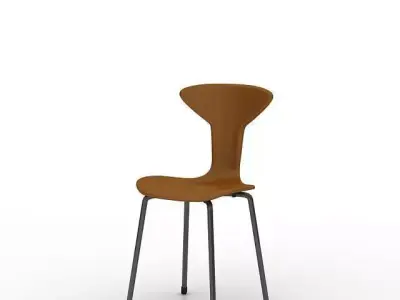 Simple Wooden Chair 3D model