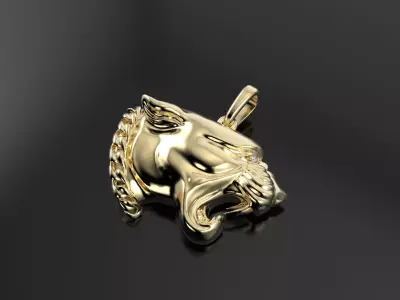 Magerit panthere pendant 3D print model