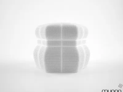 Munna Jeane Stool  3D model