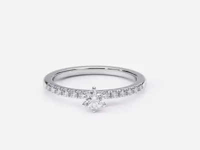 ZDR0156 engagement ring 3D print model