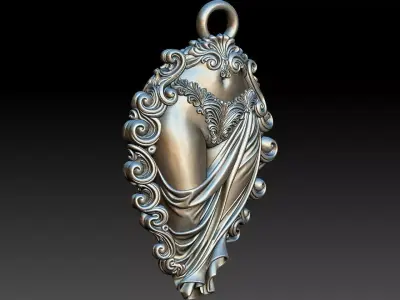 Seven Deadly Sins - Lust Pendant stl obj 3D print model